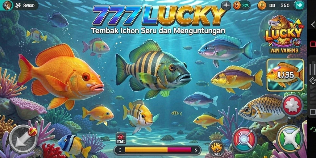 Gameplay seru Tembak Ikan di 777LUCKY.