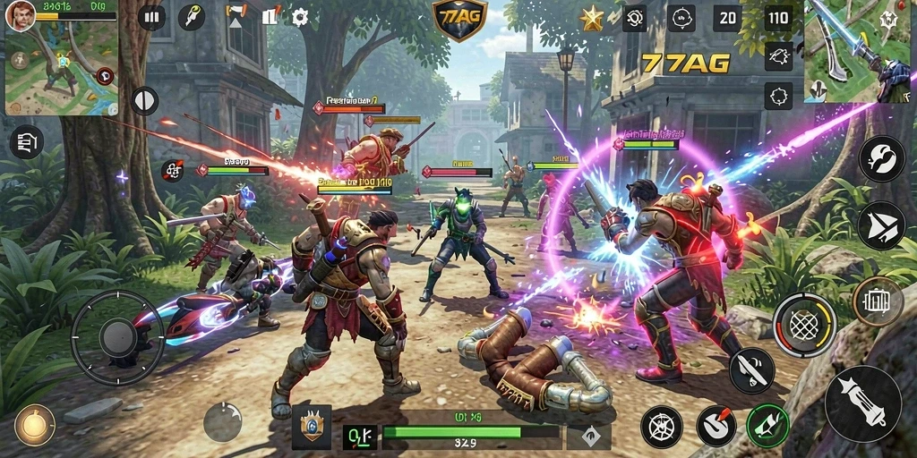 Screenshot gameplay 77AG menunjukkan aksi menarik dalam simulasi.