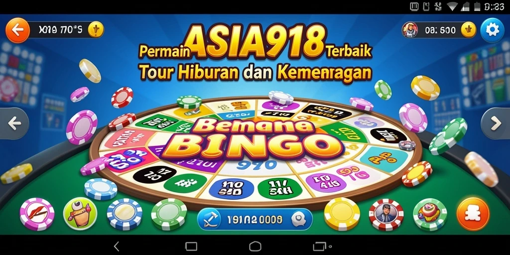Tampilan gameplay menarik dari aplikasi bingo ASIA918.