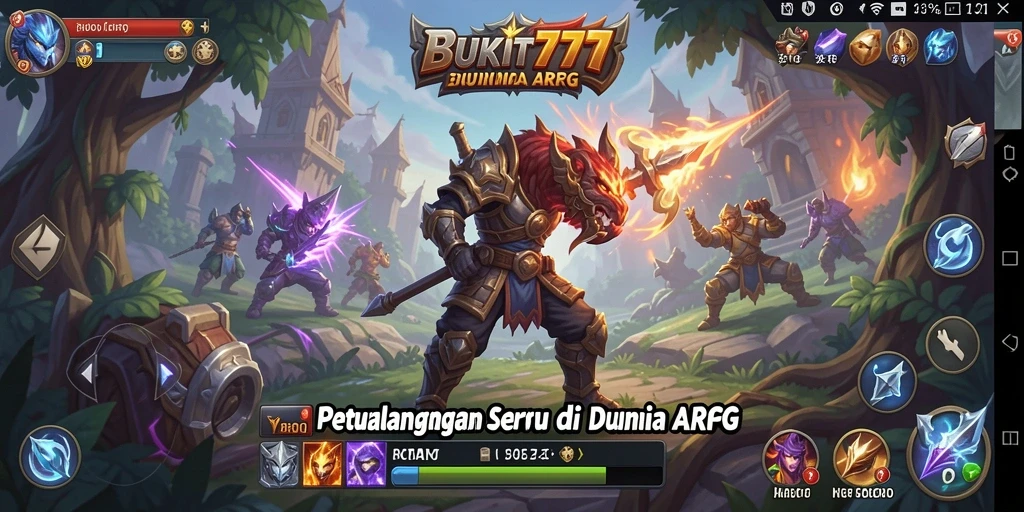 Tangkapan layar BUKIT777 menunjukkan pertempuran epik dan karakter yang menawan.