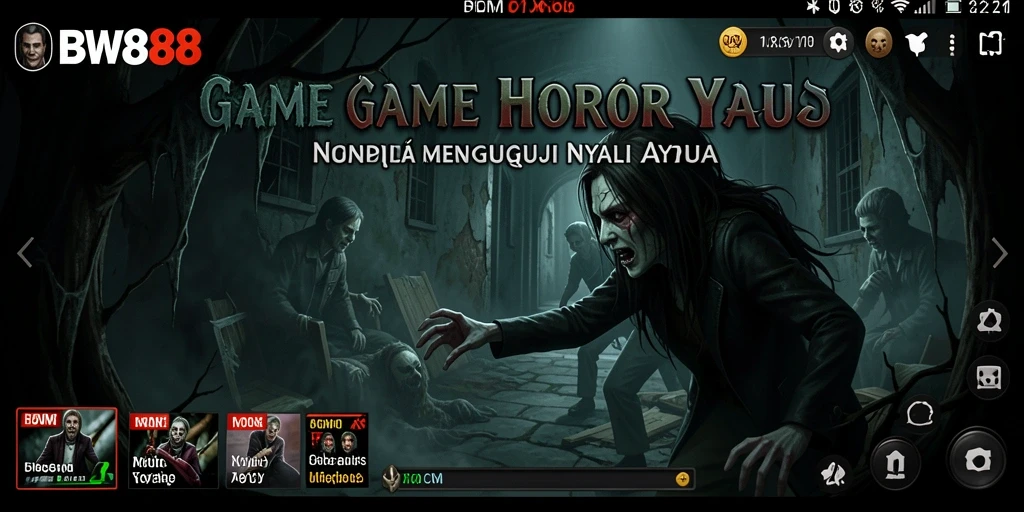 Gameplay BW888 yang menegangkan dan atmosfer horor yang mendalam.