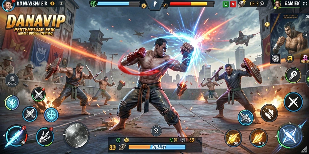 Gameplay seru dan pertarungan mendebarkan di DANAVIP.