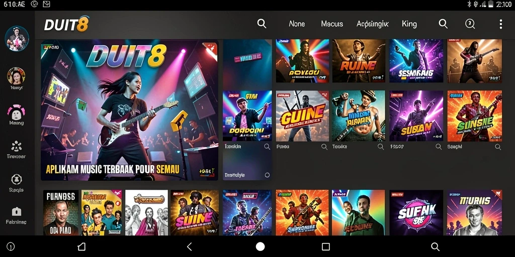 Tampilan gameplay DUIT8 yang seru dan interaktif dalam permainan musik.