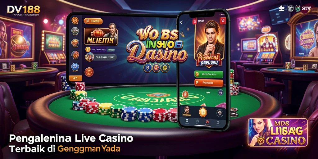 Tampilan gameplay Live Casino yang menegangkan dan interaktif