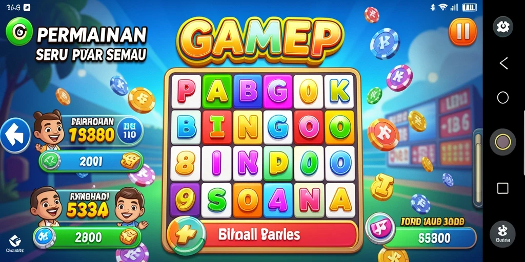 Screenshot utama GAMERP menampilkan gameplay seru Bingo dengan grafis yang menarik.