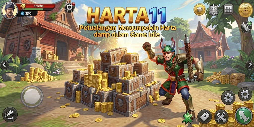 Tampilan gameplay menarik HARTA11 saat mengumpulkan harta.