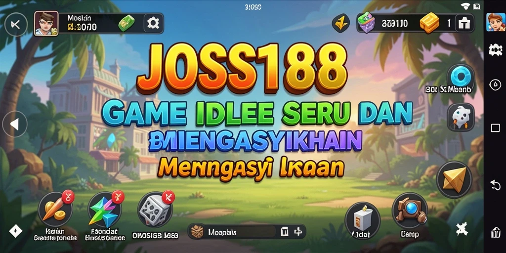 Screenshot gameplay JOSS188 menampilkan karakter dalam aksi Idle.