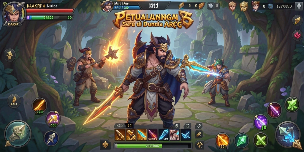 Tampilan gameplay ARPG yang seru dan mendebarkan.