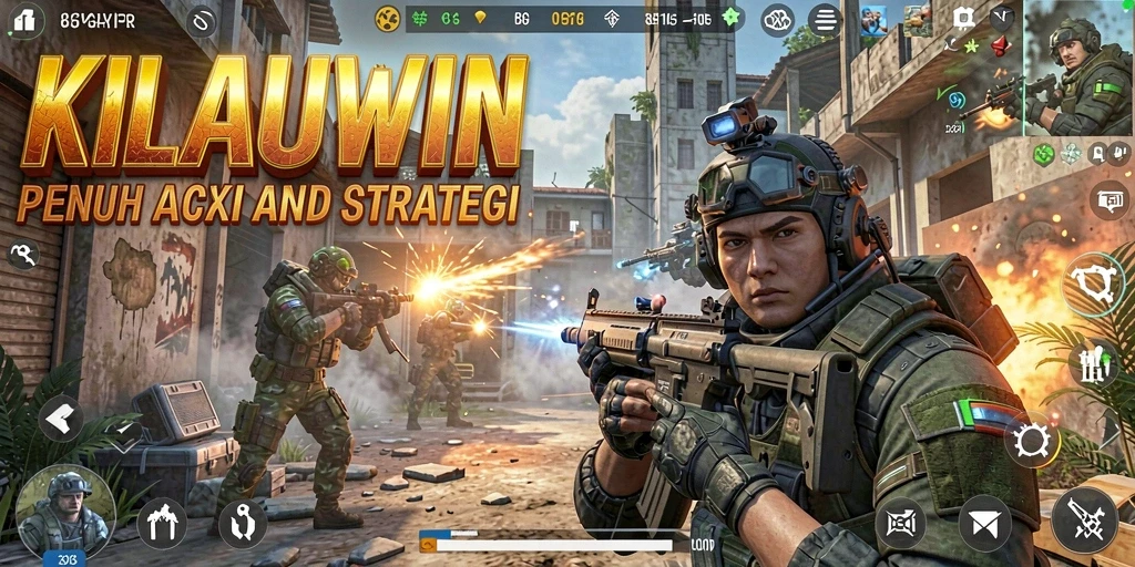 Tampilan mesin tempur dalam KILAUWIN saat adu tembak.