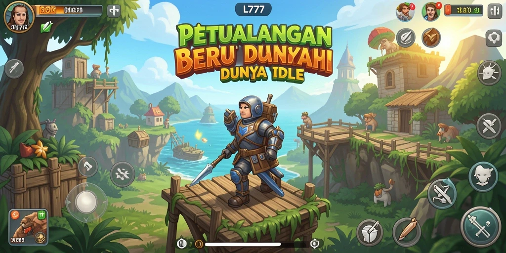 Tampilan gameplay L777 yang menarik dengan berbagai elemen Idle.