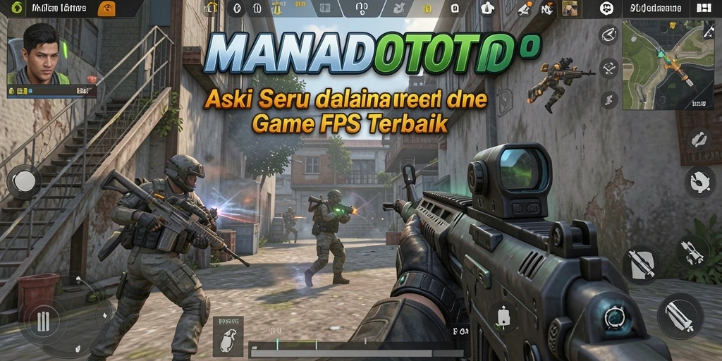 Gameplay mendebarkan dari MANADOTOTO di medan perang FPS.