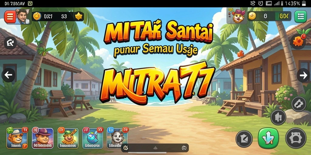 Tampilan gameplay seru dan menantang di MITRA77.