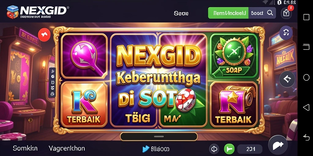 Tampilan gameplay menarik dari NEXGID di layar smartphone.