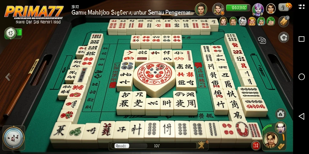 Gameplay menarik dari PRIMA77 dengan desain Mahjong yang menawan.