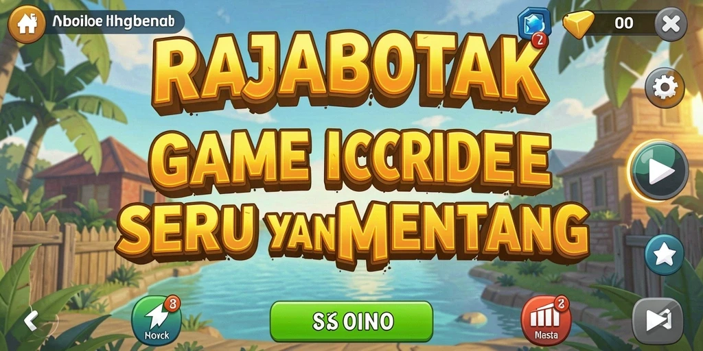 Tangkapan layar gameplay RAJABOTAK menampilkan karakter dan aktivitas menarik.