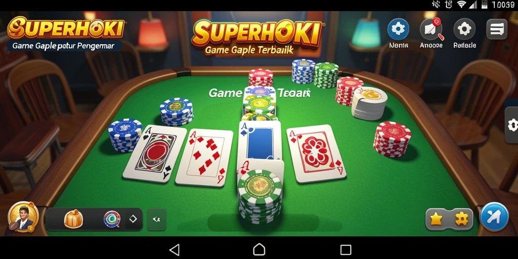 Tangkapan layar dari gameplay SUPERHOKI yang seru dan menantang.