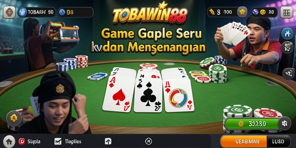 Tampilan gameplay TOBAWIN88 yang mendebarkan dan interaktif.