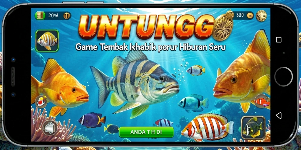 Tampilan gameplay Tembak Ikan yang seru dan mengasyikkan di UNTUNGGO.